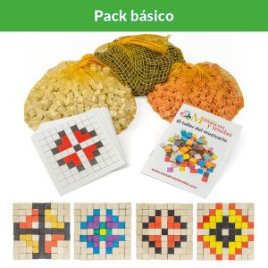 Maleta didáctica mosaico flor – Pack básico