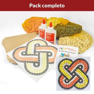 Maleta didáctica mosaico nudo Salomón grande – Pack Completo
