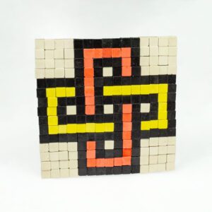 Kit mosaico cuadrado nudo de Salomón (225 teselas)