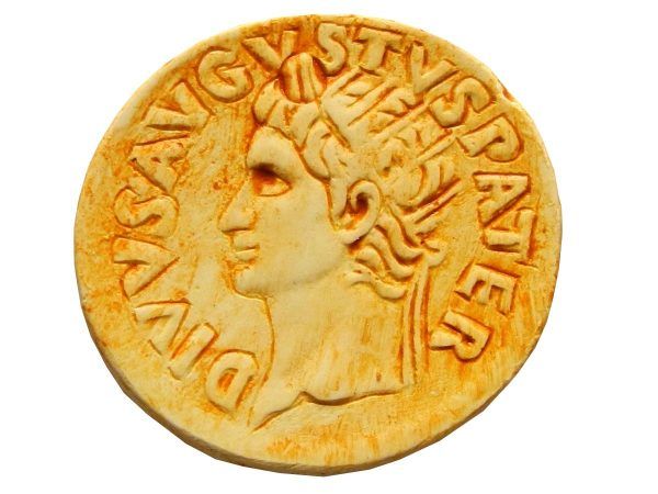 Imán moneda romana Augusto