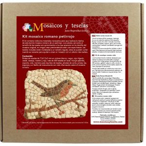 Kit mosaico pájaro petirrojo (260 teselas de 7,5mm)