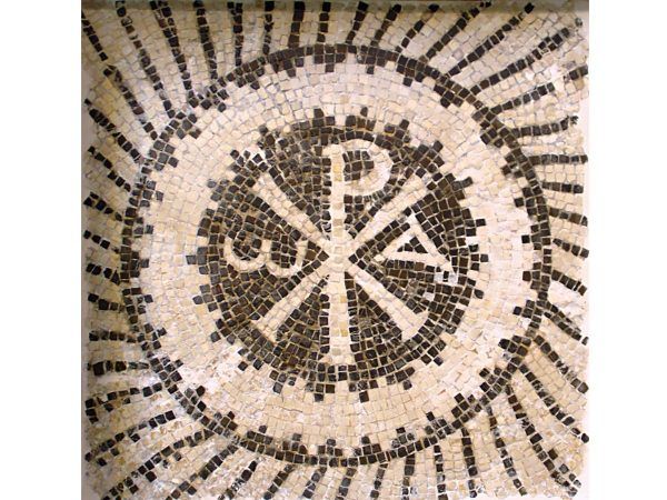 mosaico crismón romano xp