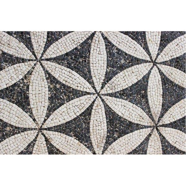 mosaico geométrico pétalos
