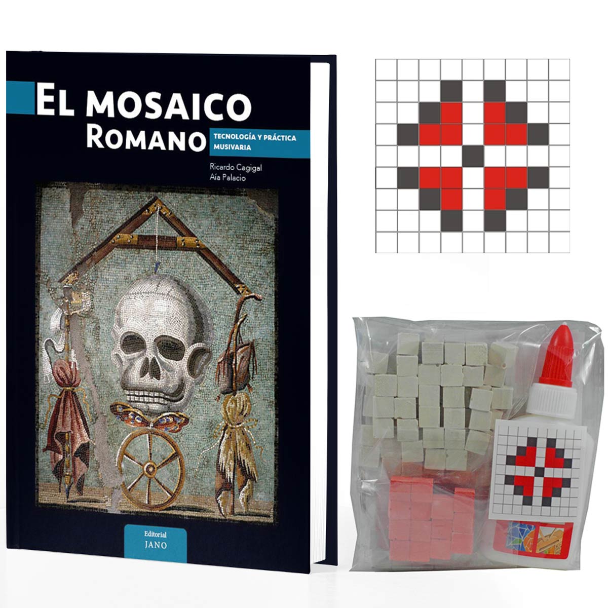 pack regalo libro mosaico dedicado y kit de mosaico
