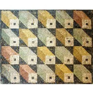 Kit mosaico cubos tridimensionales. 9000 teselas de 7,5mm. Tamaño 85×75 cm.