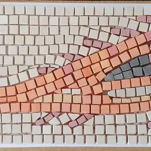 mosaico pez naranja Tarraco sin lechada