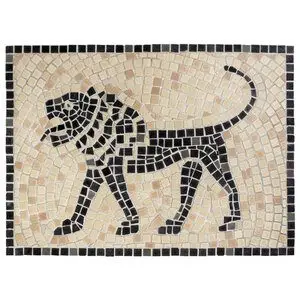 Kit Mosaico León. Tamaño: 30×22 cm. 1100 teselas de 7,5mm.