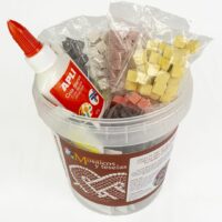 Kit cubo mosaico nudo de Salomón circular (500 teselas)