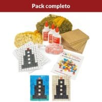 Maleta didáctica mosaico faro romano – Pack completo
