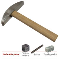 Martillo punta de widia para corte de teselas