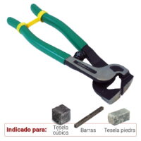 Tenaza para corte de teselas de mármol
