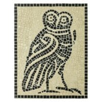 Kit Mosaico Mochuelo. 1250 teselas de 7,5mm. Tamaño 20x26cm.