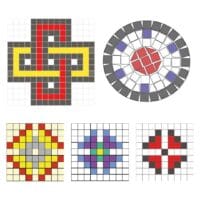 Plantillas de mosaico descargables para imprimir