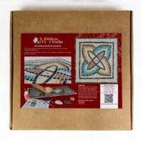 Kit mosaico Estrella Nudo de Salomón. 1000 teselas de 7,5mm. Tamaño: 30×30 cm.