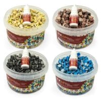 Cubo mezcla 1000 teselas planas tonalidades a elegir + cola de regalo