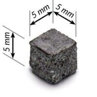 Bolsita 400 miniteselas blancas de 5x5x5mm