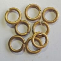 Anillos de latón 12mm. 10 unidades.