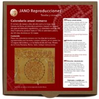Calendario anual romano. Semana, mes y zodiaco.