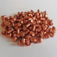 Remaches cobre 3×5 mm. 100 unidades
