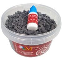 Cubo 2000 miniteselas negras de 5x5x5mm
